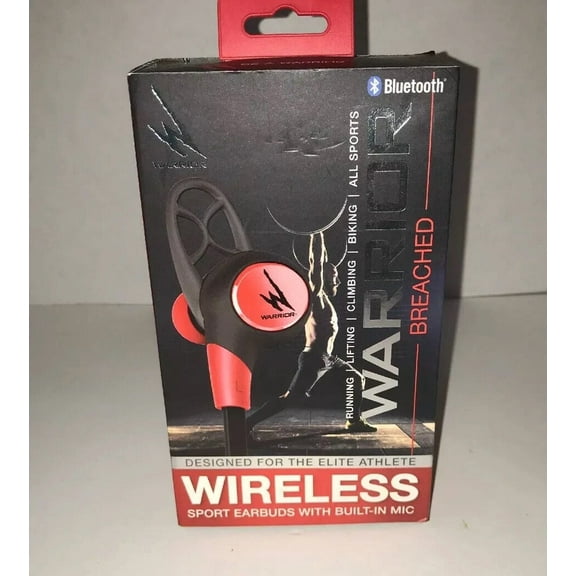 YANI- Ihip Warrior Breached Wireless Bluetooth Sport Earbuds With Built In Microphone