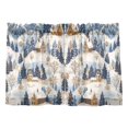 thumbnail image 7 of Yayeee Kitchen Curtains Tier Pair Light Filtering 27"x36" Rod Pocket Short Cafe Window Panel, Snowy Winter, 7 of 7