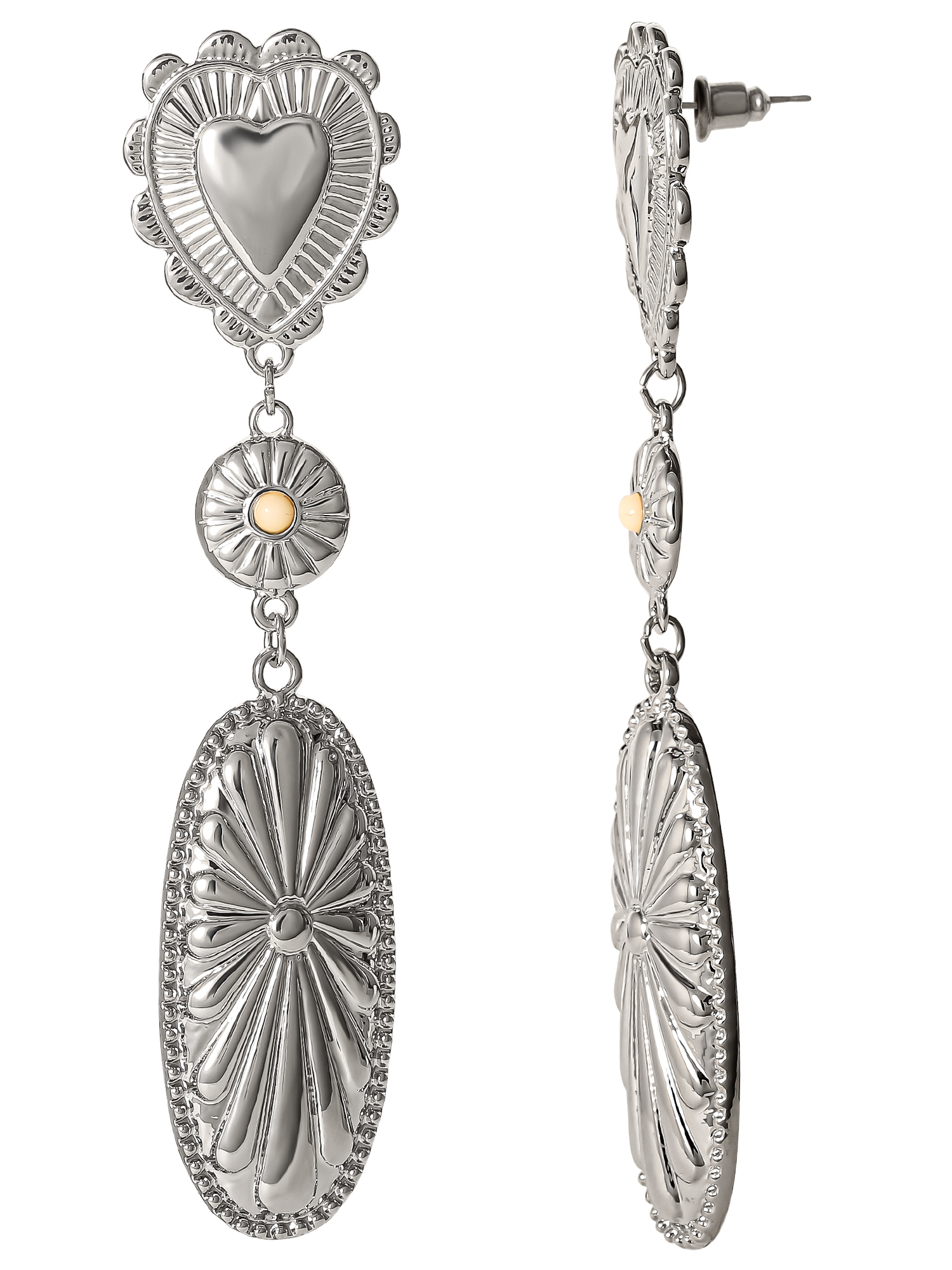 Jessica Simpson Heart Drop Earring