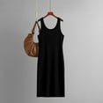 thumbnail image 2 of Sleeveless Tank Dress for Women Casual Loose Summer Sundress Flowy Soft Cotton Beach Midi Dresses, 2 of 4