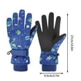 thumbnail image 3 of Fiudx Guantes de Nieve para Niños y Niñas, Forro Polar Térmico y Cálido, Diseño Resistente Al Viento y Al Agua, Equipo de Esquí y Snowboard, Mitones Deportivos para Exteriores, para Clima Frío Invern, 3 of 3