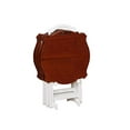 thumbnail image 4 of Powell Furniture Laptop Folding Modern Tray Table, White with Hazelnut Top,, 4 of 5