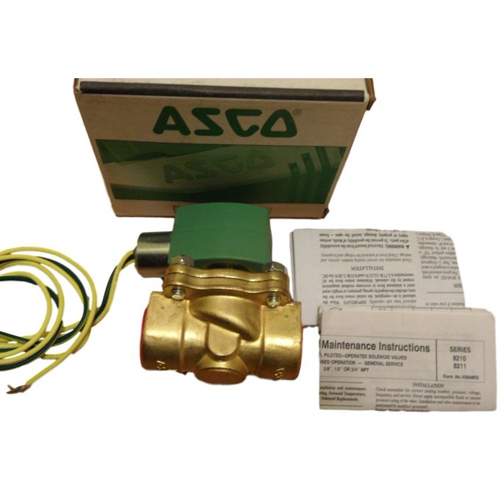 ASCO RedHat II Solenoid Valve 3/4" HT8210G009 50/60 Hz 90012008 4ELF1 T 495893