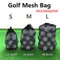 thumbnail image 1 of Yesfashion Sports Mesh Net Bag Black Nylon golf bags Golf Tennis 16/32/56 Ball Carrying Drawstring Pouch Storage bag (not include balls), 1 of 7