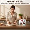 thumbnail image 4 of 2 Pack - Sweet+Plus Zydo Mini Wafer Cakes for Kids & Adults - Crispy Sugar Free Wafer Cookies for Healthy Snacking & Daily Tea Time Routine - Delicious Dark Chocolate Wafer 10oz, 4 of 6