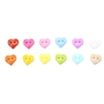 thumbnail image 3 of Xingzhi 100Pcs Child Buttons Resin Multi Color Heart 2 Holes Handmade Decoration for DIY Sewing Craft, 3 of 8