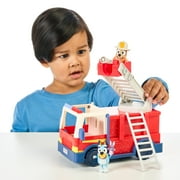 Bluey Fire Truck with Bluey Exclusive Firefighter Bingo and Bob Bilby, Ages 3+