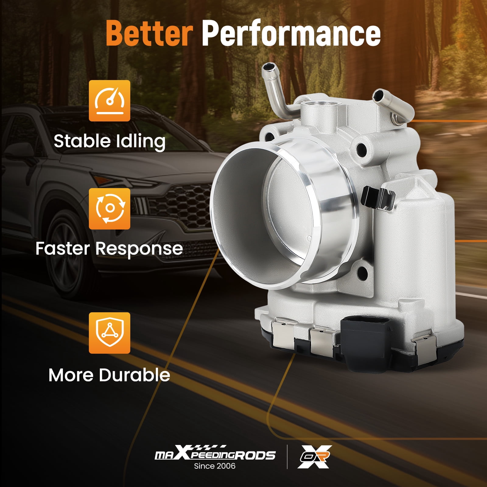 maXpeedingrods Throttle Body 351002G600 for Hyundai Santa Fe 2017-2020, for Sonata 2015-2019, for Tucson 2019-2021, for Kia Optima 2016-2019, for Sorento 16-20. for Sportage 16-22 679015 S20447