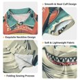 thumbnail image 3 of Dailycode Small Short Sleeve Button Down Shirts Shark with Hat and Sunglasses Casual Shirt 3-10 Years, 3 of 8