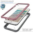 thumbnail image 2 of iPhone SE 2020 Case, iPhone 7 Cases, iPhone 8 Case, [Built-in Screen Protector] Seacosmo Full Body Clear Bumper Case Rugged Shockproof Protective Case Cover for iPhone 7/8/SE, Pink, 2 of 7
