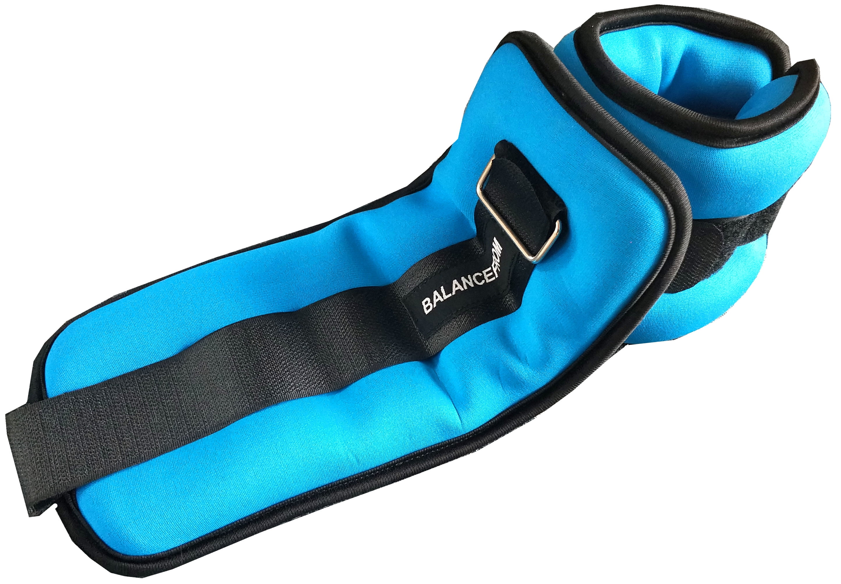 BalanceFrom 15 lbs Fully Adjustable Ankle Wrist Arm Leg Weights w  Adjustable Strap, Pair Adjusts 0.5-7.5 lbs Each 