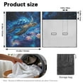 thumbnail image 7 of Xoenoiee Galaxy Turtle Flower Print Rear Bench Towel Seat Covers, Universal Back Seat Cover Split Bench for Cars, Trucks, SUVs, Waterproof Auto Seat Protector for Most Vehicles, 7 of 7