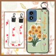 thumbnail image 2 of LYM-Phone Case For MOTO G Play 2024/4G/5G, Anti-dust Back Cover Silicone Oil Painting Fashion Design Waterproof Shockproof Dirt-resistant Kickstand Durable Anti-knock flower Phone Holder, 2 of 9