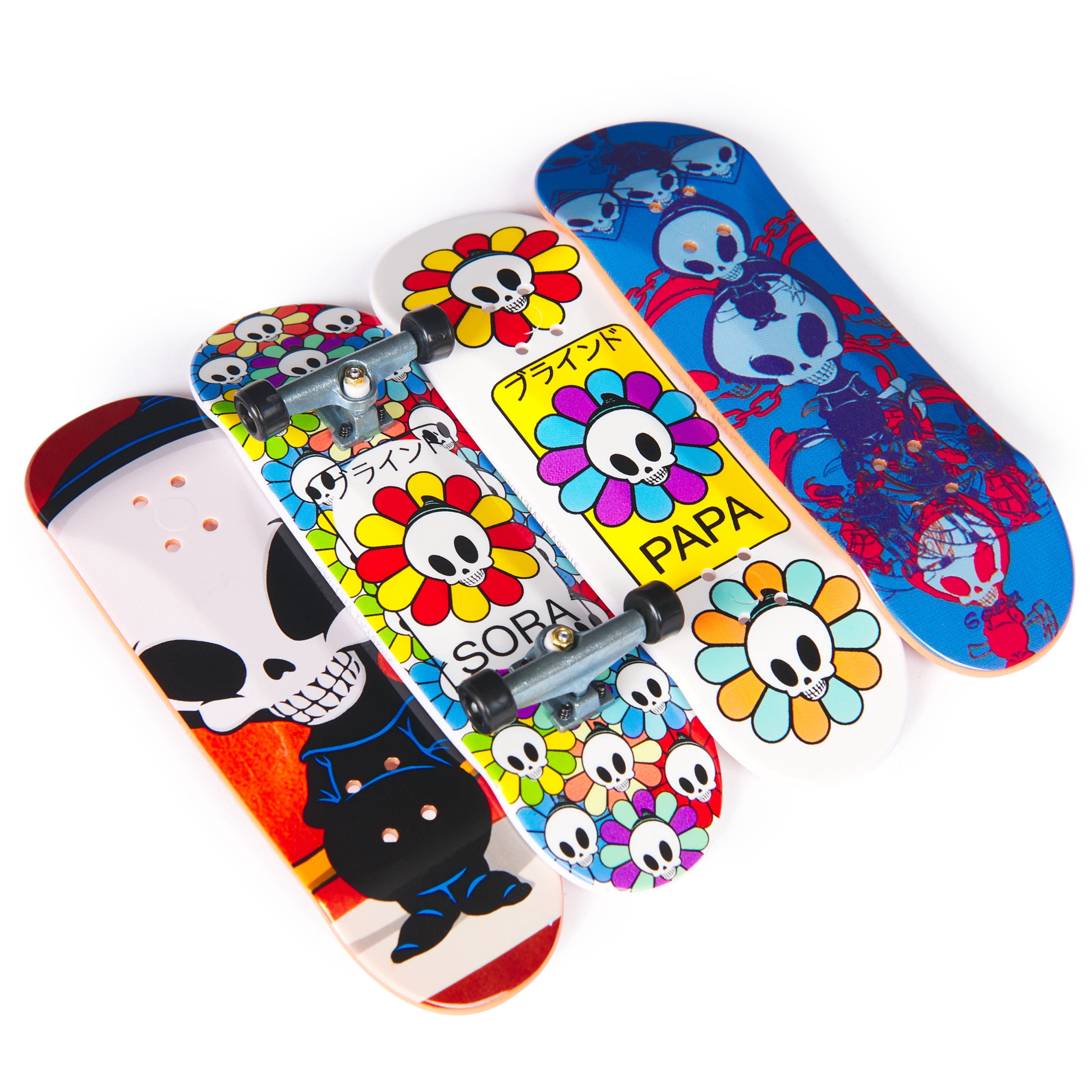 Tech Deck, Olympic Games Paris 2024, Ultra DLX Fingerboard 4-Pack, Collectible and Customizable Mini Skateboards, Kids Toys for Ages 6 and up