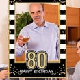 thumbnail image 4 of HTOOQ Black Gold 80th Birthday Party Photo Booth Props 80th Birthday Photo Frame 80 Birthday Photo Frame, 4 of 7
