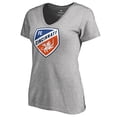 thumbnail image 2 of Women's Heather Gray FC Cincinnati Primary Logo V-Neck T-Shirt, 2 of 3