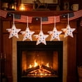 thumbnail image 6 of erdimoy 4.7" Patriotic Star Ornaments, Red White Blue Fabric Stars for 4th of July, Independence Day Garland & Home Decor, 6 of 6
