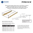 thumbnail image 5 of Hickory Hardware P1700-12-W 12 In. White Bottom Mount Euro Drawer Slide, 5 of 6
