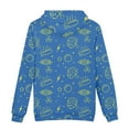 thumbnail image 5 of Lanhui Men's Casual Christmas Sweater Fleece Digital Printing Hooded Sweatershirt, 5 of 5