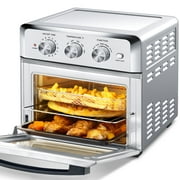 Air Fryer Toaster Oven, 4 Slice 19QT Convection Airfryer Countertop Oven, Roast, Bake, Broil, Reheat, Fry Oil-Free, Cookin