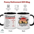 thumbnail image 4 of Retirement Weekly Schedule Mug - Funny Retired Gifts for Men, Women, Retirement Present Dad Mom, Ideas for Her Coworkers, Office, Family, Retirement Cup for Birthday, Christmas, Happy Gifts, 4 of 6