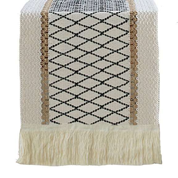 AUQ Table Runner,Time-Saving Upkeep Dining Room Table Decor,Cotton Material Farmhouse Table Decor,Style1,30*200cm