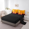thumbnail image 3 of 7 Pcs Comforter Set King Size,Basketball Bed in a Bag with Flat Sheet and Fitted Sheet and Adults,Sports Bedding Set with Pillowcase and Sham,Miami, 3 of 5