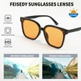 thumbnail image 5 of FEISEDY Women Trendy Oversized Sunglasses Square Cute Vintage Sun Glasses Cateye Men B2795, 5 of 7
