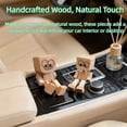 thumbnail image 3 of Shaking Feet Wooden Doll with 12pcs Magnetic Expressions,Shaking Wooden Man Figurine for Car Dashboard,Funny Cars Ornaments with Spring Legs,Wood Desktop Decor, 3 of 7