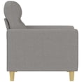 thumbnail image 2 of vidaXL Sofa Chair Light Grey 60 cm Fabric, 2 of 5