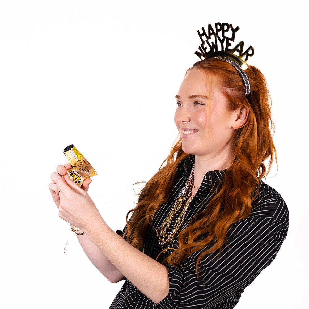 TNT Fireworks, New Year's Party Box, Party Poppers and Hats, Gold and Silver