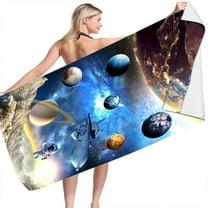 dinapents Summer Beach Towel 75x150cm Microfiber - Jumbo Sand Resistant Towel with Bohemian Print, Quick Dry for Pool, Gym & Travel