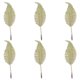 thumbnail image 1 of Inteprter Abrazadera de hojas de brillo de simulación de Navidad, 6 uds., decoración de Navidad, pluma de plástico de simulación para vacaciones, bodas Kits de decoración para fiestas No.2 Inteprter HA045229-02, 1 of 6