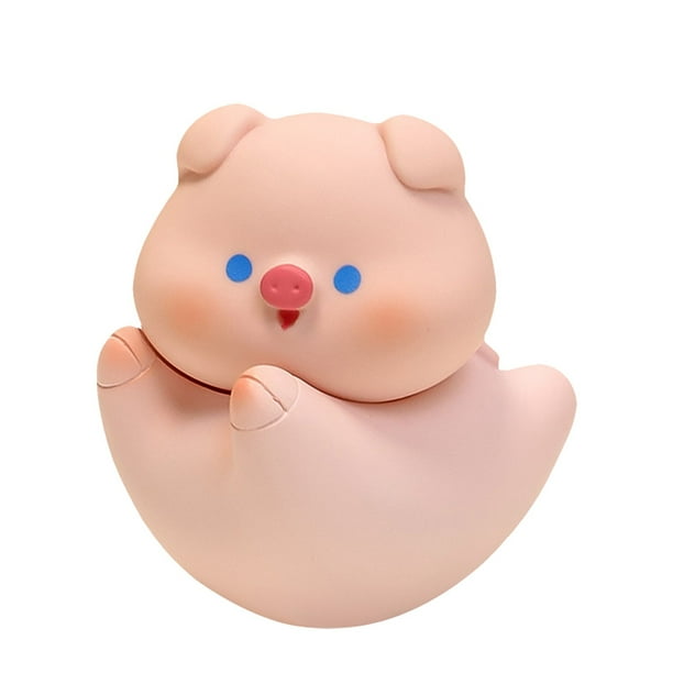 Delicioso juego de 4 figuritas oscilantes con adorables animales: cerdo, shiba inu, conejo y oso. Ideal para el hogar, el lugar de trabajo o celebraciones.