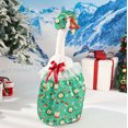 thumbnail image 4 of DAMAI Christmas Goose skirt Outfit,Christmas Green countryside holiday style Goose Clothes with lace scarf and bow for 23" Goose,Cement Statue Yard Front Porch Lawn Outdoor Patio Art Decoration, 4 of 9