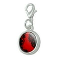thumbnail image 2 of Blood Splatter Classic Horror Movie Halloween Antiqued Bracelet Pendant Zipper Pull Charm with Lobster Clasp, 2 of 3