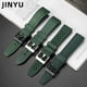 thumbnail image 4 of Correa de reloj deportiva de caucho fluorado verde de 20 mm y 22 mm, correa de silicona resistente al agua para Seiko, Rolex, Omega, pulsera para hombre, 4 of 5