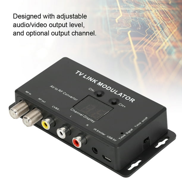 Modulador TM70 UHF AV a RF Convertidor Modulador IR para Industrial ...