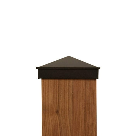 - 4x4 (Nominal) Aluminum Post Cap - Powder Coated Black