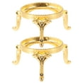 thumbnail image 1 of Metal Crystal Ball Stand 2Pcs Golden for Decorative Sphere Display in Home Users, 1 of 8