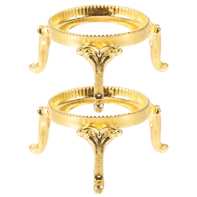 Shisuyan 2 pcs Crystal Ball Stand Desktop Crystal Sphere Stand Metal Crystal Ball Display Stand