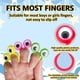 thumbnail image 2 of Juego de 100 piezas de juguetes de marionetas para dedos de ojos, marionetas de dedo con globo ocular ondulado, anillos para niños, recuerdos de fiesta para niños y niñas, 2 of 5