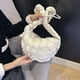thumbnail image 4 of Bolso Hombro para Mujer Masa Fruncido Mano Cruzado () Blanco, 4 of 8