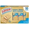 thumbnail image 2 of Lance Sandwich Crackers, Captain's Wafers White Cheddar, 10 Individual Packs, 6 Sandwiches Each, 2 of 9
