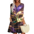 thumbnail image 2 of LWavelet Womens Halter Neck Maxi Dress Satin Pleated Summer Formal Evening Party Dress Dark Purple S, 2 of 4