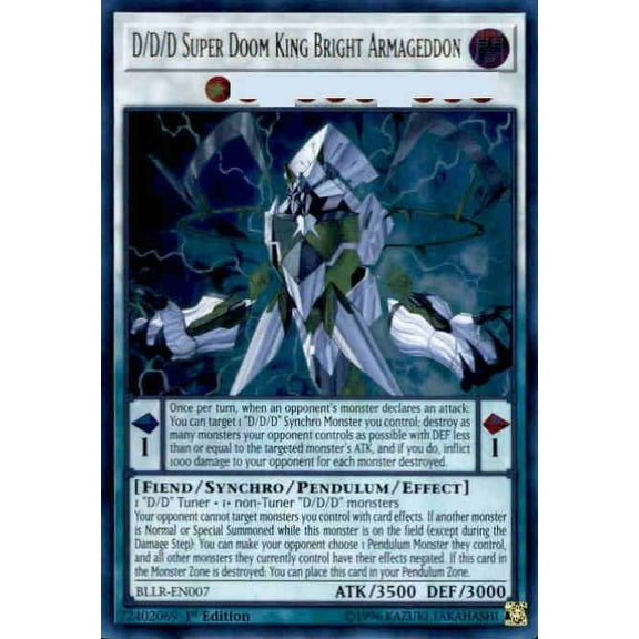 Yu-Gi-Oh D/D/D Super Doom King Bright Armageddon BLLR-EN007