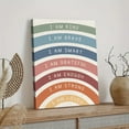 thumbnail image 5 of I Am Kind Brave Wall Art Poster, Boho Nursery Decor, Boho Rainbow Wall Art Decor for Kids Room Classroom Nursery Playroom Poster Wrapped Wooden Frame Wall Decor,Canvas Wall Art for Living Room,Bedroo, 5 of 6