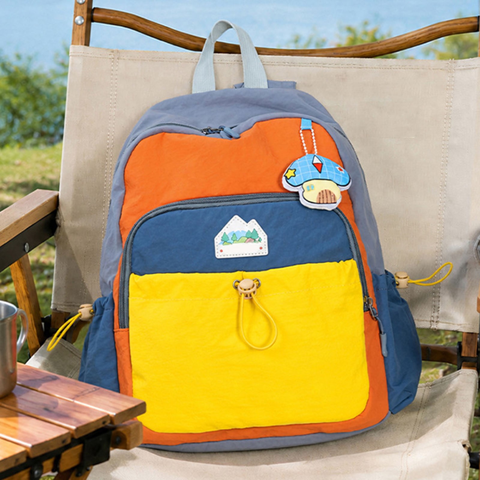 Mochila para niños, regreso a clases, color patchwork, preescolar, niños pequeños, liviana, deportiva, para ir al trabajo, uso diario, casual, viajes al aire libre 6