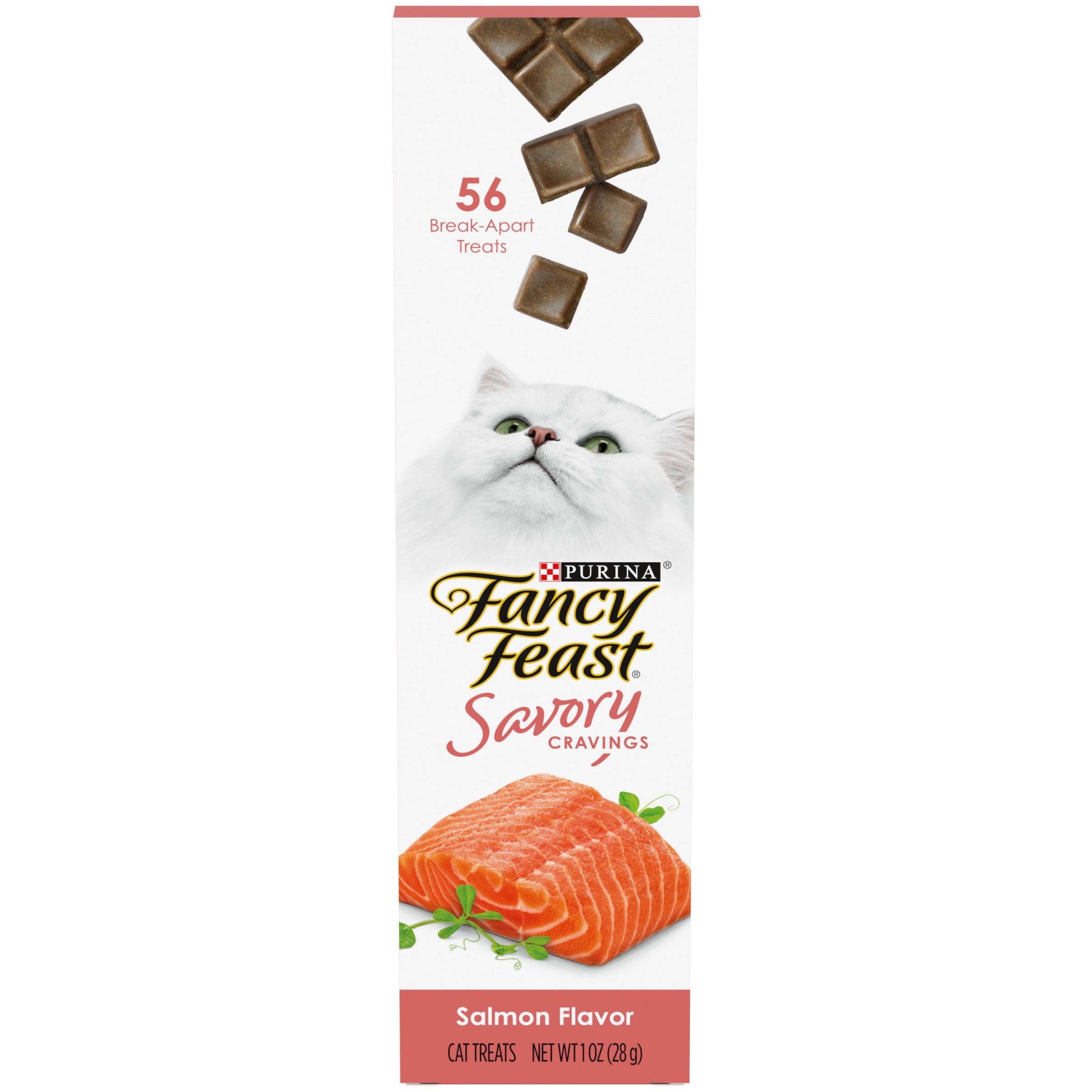 Purina Fancy Feast Savory Cravings Salmon Flavor Treats for Cats, 1 oz Box