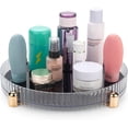 thumbnail image 2 of ABPETE Makeup Perfume Organizer, 360° Rotating Skincare Organizer, Vanity Tray, Spinning Cosmetics Organizer for Dresser, Vanity, Bathroom Countertop, Clear, 2 of 9